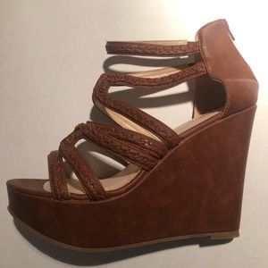 Strappy wedges